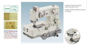 Máquina de Coser Industrial de Una Cabeza, Plana, de Tres Agujas, con Dientes Curvos, 220V, Accionamiento Directo, Buen Precio - Product Image 4