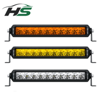 Barre lumineuse LED HSSH de 30 pouces jaune à rangée unique sans vis pour voitures 4x4 tout-terrain et VTT, puissance homologuée OEM