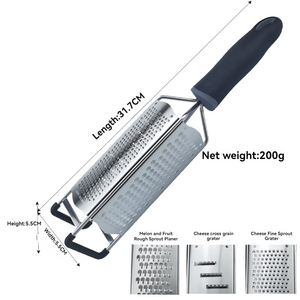 304 Roestvrijstalen <span class=keywords><strong>3</strong></span>-zijdige Kaasrasp Multifunctioneel Voor Chocolade Citroenschil Knoflook En Groenten Snijden - Product Image 4