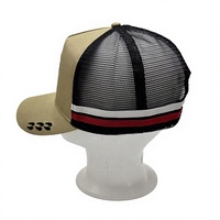 Casquettes de camionneur personnalisées en polyester/coton de haute qualité, ajustables, avec broderie sur la visière/panneaux avant/arrière, pour usage extérieur (toutes tailles)