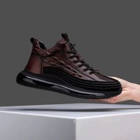 Sneakers de sport décontractées polyvalentes tendance en cuir PU pour hommes, nouvelle collection de designers de luxe OEM