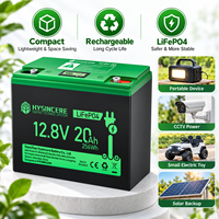 Baterai Lithium LiFePO4 12.8V 20Ah 256Wh, Baterai Isi Ulang Siklus Dalam untuk Kursi Roda Listrik dan Skuter Mobilitas 2.