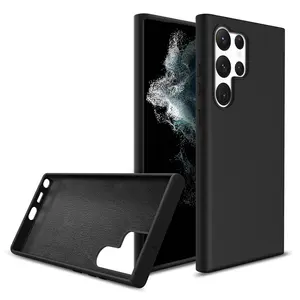 WOWCASE высококачественный мягкий жидкий силиконовый чехол из микрофибры с логотипом для мобильного телефона Samsung Galaxy S23plus S23Ultra