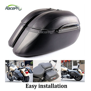 <span class=keywords><strong>Alforjas</strong></span> Universales para Motocicleta Racepro RP5530-3010B, Material de Cuero, <span class=keywords><strong>Alforjas</strong></span> Rígidas para Honda, Harley, Yamaha, Victory - Product Image 4