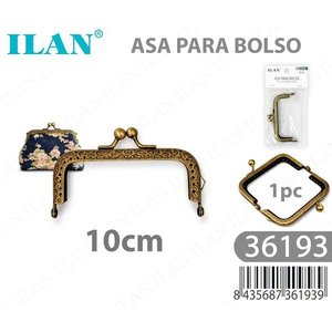 Manico per borsa Ilan 10 cm con chiusura in metallo per accessorio borsa - Product Image 3