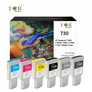 for hp 730 design jet ink cartridges photo black (300 ml) for plotter T1600 T1700 <b>Printer</b> Ink Compatible hp 730 ink cartridge - Product Image 2