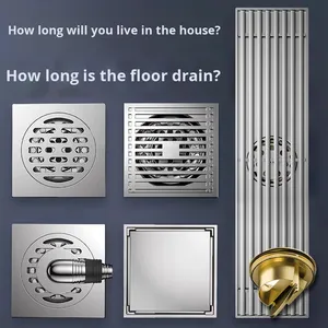 OEM Stainless Steel & All-Copper Thickened Odor Stopper Floor Drain for Bathroom and Washing Machine - Product Image 3