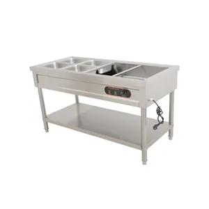 Restaurant kitchen Stainless steel equipment Buffet electric hot food display catering