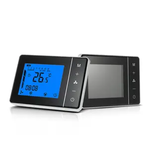 Termostato electrónico para aire acondicionado Central, controlador de temperatura, Control de velocidad, pantalla táctil LCD