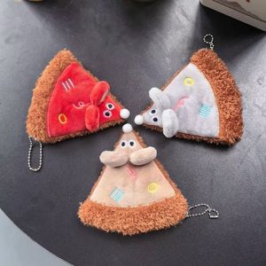 Llavero de <span class=keywords><strong>peluche</strong></span> personalizado al por mayor con diseño de ratón escondido en rebanada de queso, juguete masticable suave y chirriante para perros pequeños y gatos - Product Image 3
