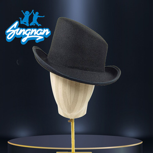 Accessoire de tour de magie accessoire de scène cirque chapeau de fête drôle chapeau haut de forme pliable de Magicia noir - Product Image 2