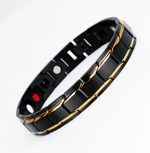Idées de cadeaux tendance/mariage/anniversaire/fête, bracelet en acier inoxydable de haute qualité, bio-magnétique <span class=keywords><strong>2000</strong></span> <span class=keywords><strong>Gauss</strong></span>, 4 en 1 - Product Image 2