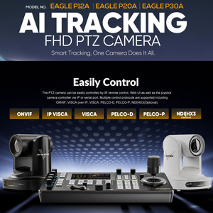 Caméra PTZ Live Avmatrix P12A/20A/30A avec suivi automatique IA, objectif optique 12X 20X 30X, sortie NDI et SDI - Product Image 6