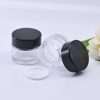 Venta al por Mayor de Frascos de Perfume Vacíos, Envases Cosméticos para el Cuidado del Cabello, Frascos de Vidrio Transparente Esmerilado para Crema, Tapas de Rosca, Superficie Impresa, Tapas de Plástico Negro