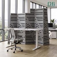 Paravents acoustiques de bureau en polyester écologique pour la protection de la vie privée, panneaux acoustiques absorbants le son en PET pour bureau