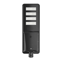Lampadaire solaire LED intégré JEHON 6000lm avec capteur de mouvement PIR IP65 en aluminium, autonomie d'éclairage de 6 à 8 heures pour jardin/chemin/route extérieure