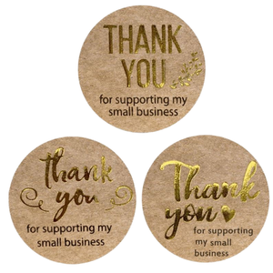 Autocollants ronds personnalisés en papier avec étiquettes découpées pour bougies, notes de remerciement et options de logo personnalisé - Product Image 1