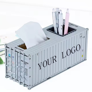 Tùy Chỉnh Sang Trọng Quà Tặng Kinh Doanh Quy Mô 1:24 Bút & Mô & Tên Chủ Thẻ Chức Năng Container Vận Chuyển Mô Hình Quà Tặng Giáng Sinh - Product Image 2