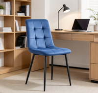 Couleurs personnalisables, installation simple, pour la rénovation intérieure et les projets de villas, chaise d'appoint en tissu velours