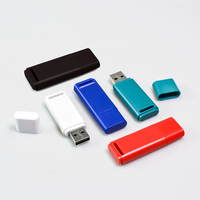Nouveaux cadeaux d'entreprise, clé USB 16 Go/1 Go/128 Go, clés USB colorées, personnalisables, interface USB 2.0 en plastique, garantie 1 an