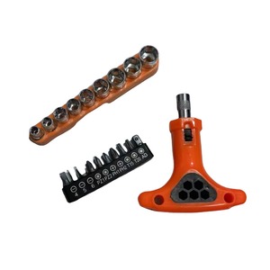 T-Handle <b>Screwdriver</b> <b>Set</b> 1/4 In Socket <b>Bit</b> Kit With Flexible Shaft And L-Shaped Wrench For Home Repair - Product Image 2