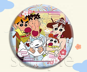 En gros 58mm Fer Blanc Anime Dessin Animé Crayon Shin-chan Badge B-1714 - Product Image 4