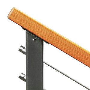 Ekoo hàng đầu xếp hạng dây thép không gỉ Dây cáp lan can với gỗ hàng đầu đường sắt - Product Image 6