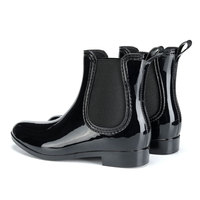 Bottes Chelsea courtes en PVC antidérapantes pour femme, chaussures de pluie, imperméables, vente en gros