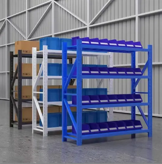 Ripiano di stoccaggio in acciaio regolabile a servizio medio da magazzino rack in metallo scaffalature per personalizzazione sistema rack