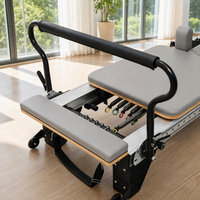 Machine de Pilates Reformer Half Trapeze Tower avec planche à ressorts et système de poulies à cordes pour studio commercial, yoga et salle de sport à domicile