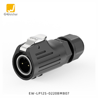 Connecteurs industriels E-Weichat 2-8 broches, fiche aviation mâle/femelle, prise d'alimentation LP12, étanches IP68, 120V/125V 5A