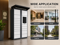Casier intelligent de livraison de colis en libre-service 24h/24, armoire de stockage sans contact pour la plage