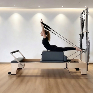 Cama de Pilates Core Bed de Madera de <span class=keywords><strong>Arce</strong></span> con Torre de Pilates Reformer de Madera y Media Trapecio - Product Image 2