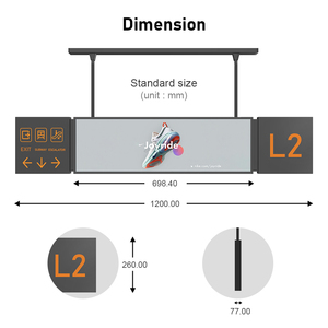 Panneau d'affichage à cristaux liquides à barre tendue suspendue <span class=keywords><strong>Marvel</strong></span> ultra-mince à double écran pour centre commercial - Product Image 5