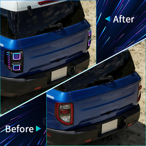 Luz Trasera LED ABS para Bronco Sport 2020-2022, Lente Transparente RGB, Nueva Luz de Circulación Diurna, Enchufar y Usar, Resistente al Agua - Product Image 6