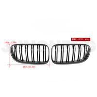 Grilles de ventilation ouvertes à double lamelles pour pare-chocs avant BMW E92/93