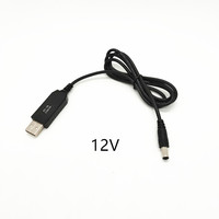 Cable de Alimentación USB DC de 5V a 9V 12V 1A, Convertidor Elevador de Voltaje, Cable de Alimentación de 5.5*2.1mm para Router Wifi, Tira de Luz LED