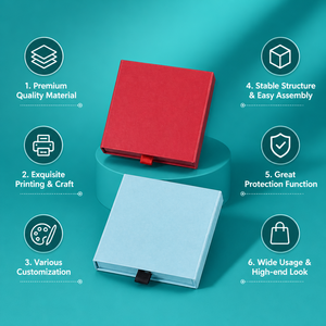 Cajas de Joyería de Lujo Ecológicas al por Mayor, Cartón Ultrafino con Cierre y Asa, Impresión de Logotipo Personalizado para Regalos y Relojes - Product Image 2