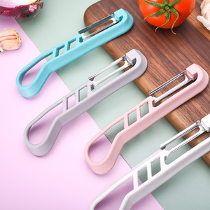 Couteau à éplucher multifonctionnel pour la cuisine, manuel, confortable à tenir, en acier inoxydable, pour éplucher les pommes et les fruits, vente en gros - Product Image 5