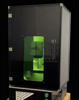 Armoire de sécurité avec fenêtre de protection laser pour machine de marquage laser à fibre fermée - Couverture de protection
