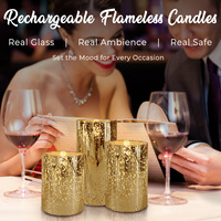 Nouveau Design décoration de la maison USB Rechargeable bougie télécommande lampe bougies lumière avec minuterie bougie électronique