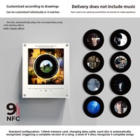 Veilleuse magnétique pour réfrigérateur à induction NFC, chant automatique, design de carte personnalisable, ornements créatifs