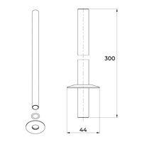 Couvertures 300mm pour tuyaux de radiateur en laiton antique Colliers de radiateur Accessoires de radiateur