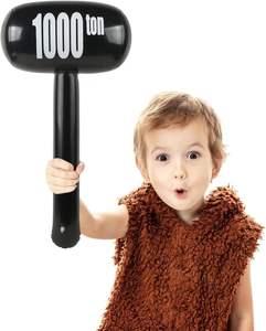 MAKE WAVES ELI-B024 Globo Inflable con Forma de Martillo, Juguete de Halloween, Material de PVC, Negro, Flexible y Duradero, 25.2x13.8 Pulgadas - Product Image 5