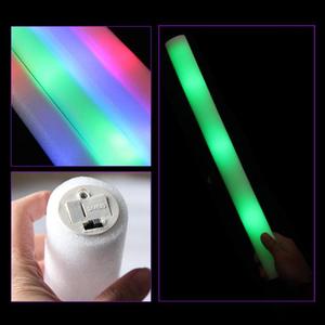 Bâton lumineux LED RGB blanc en mousse colorée avec base ABS – Portable, multi-modes clignotants, style anime, pour <span class=keywords><strong>anniversaire</strong></span>, mariage, festival de musique, fête - Product Image 6
