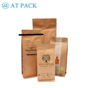 Bolsa <span class=keywords><strong>de</strong></span> Papel Kraft para Degustación Especializada <span class=keywords><strong>de</strong></span> Café AT Pack, Bolsa con Ranura para Tarjeta <span class=keywords><strong>de</strong></span> Café, Bolsillo con Ranura para Tarjeta - Product Image 4