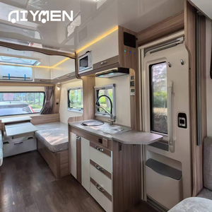 ハイブリッド高级屋外キャンプRVキャラバンアクスル电気ソーラーパネル屋根ミニガラス繊维トレーラーオフロード旅行キャンピングカー用 - Product Image 2