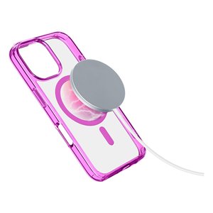 Funda Iconic Mag para iPhone 16 Pro, Rosa Transparente, Compatible con Carga Magnética - Product Image 3