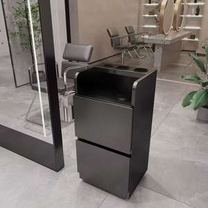 2026 Hot Sale Salon Furniture Barber Shop Hair Salon Stations Furniture Stainless Steel <b>Cabinet</b> With <b>Drawer</b> - Product Image 4