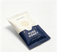 Pochette de miel recyclable et écologique, personnalisable avec logo, différentes tailles pour l'exportation de miel naturel, échantillon, OEM, ODM